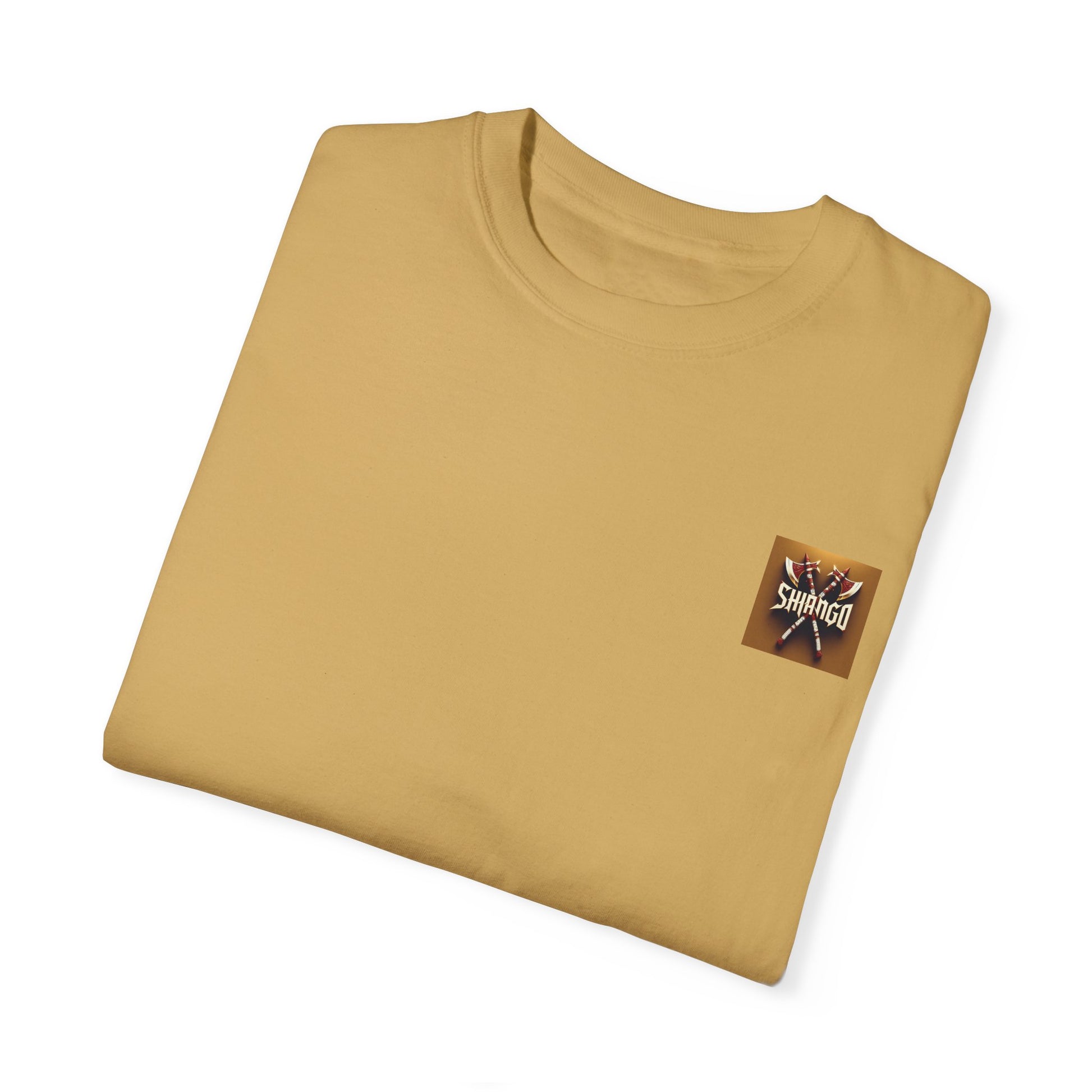 Shango 3 Unisex Artistic Cotton Tee Garment-Dyed | Yoruba-sabor LLC