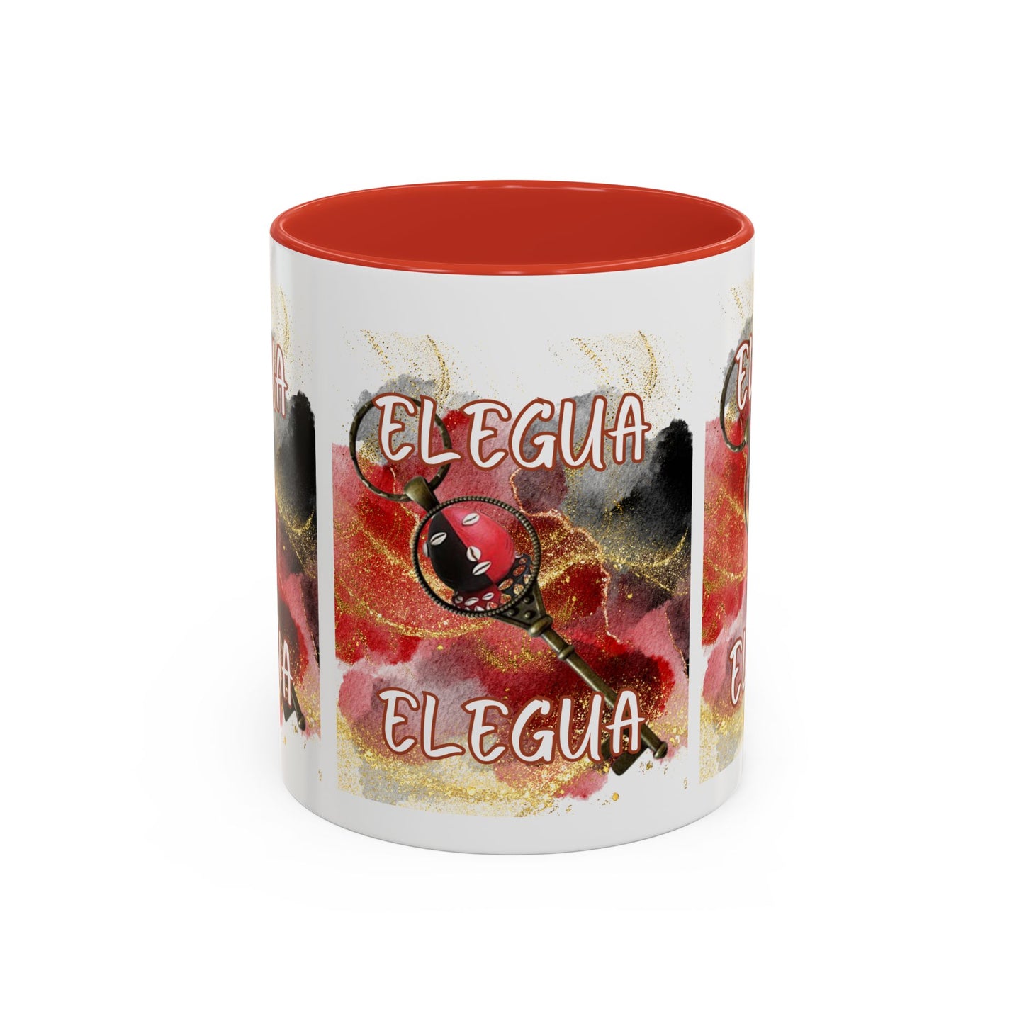 Elegant Élegua Coffee Mug - 11 & 15oz, Afro-Caribbean Art, Perfect for Gifts & Celebrations