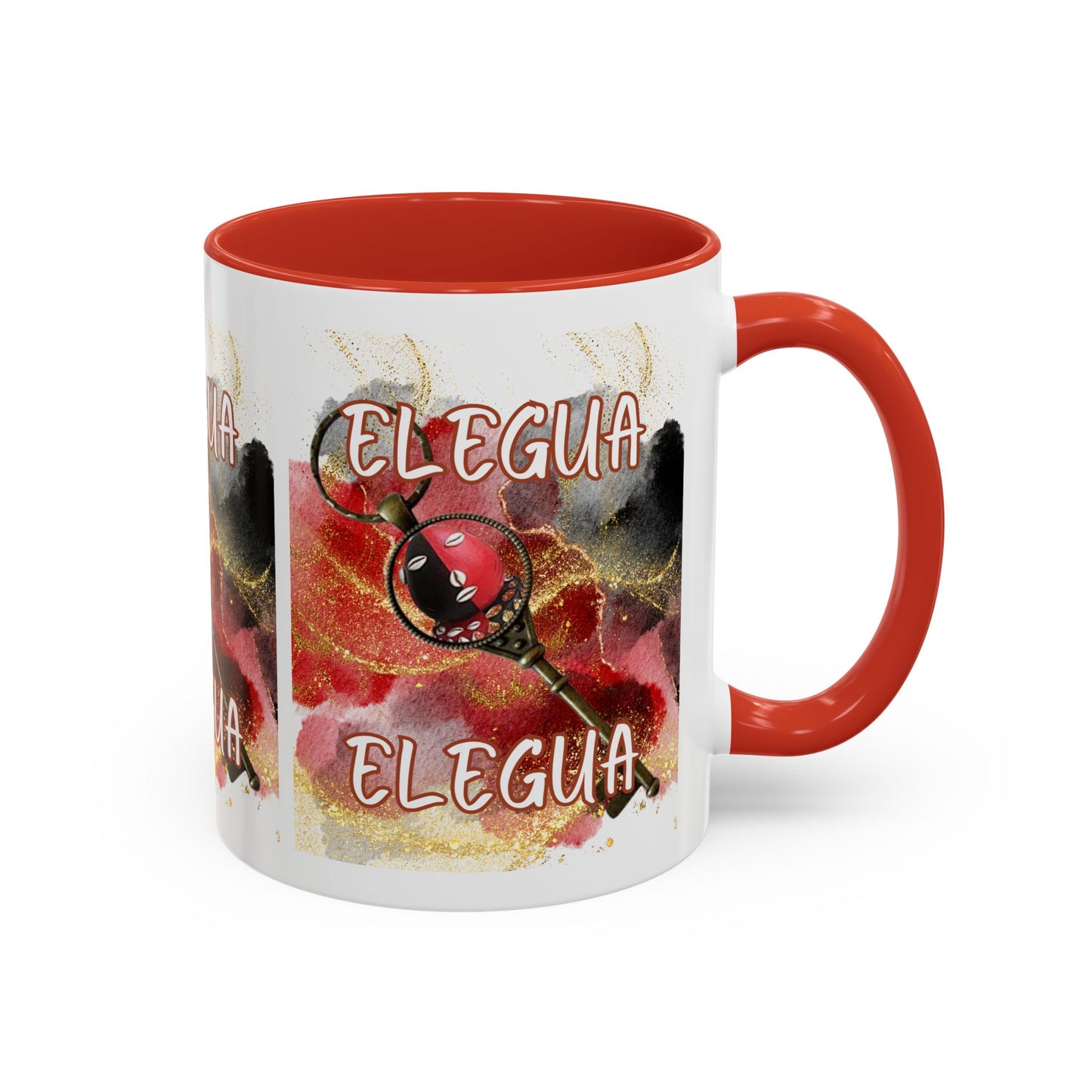Elegant Élegua Coffee Mug - 11 & 15oz, Afro-Caribbean Art, Perfect for Gifts & Celebrations