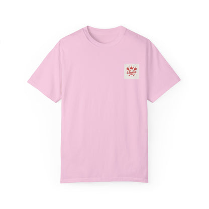 Elegua Pocket Design Unisex Garment-Dyed T-Shirt | Yoruba-sabor LLC